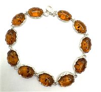 Bracciale Domar Donna Ambra in Argento Ambra AMBER-BR-8-280